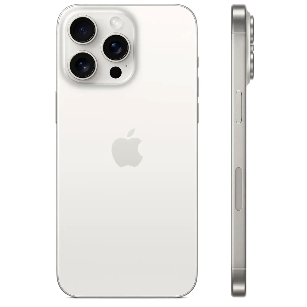 Смартфон Apple iPhone 15 Pro Max 256GB eSIM, White Titanium (Белый)