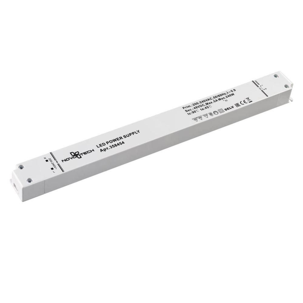 358454 DRIVE NT20 125 белый Выносной драйвер IP20 240W 48V