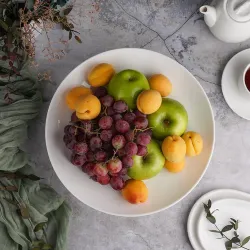 Блюдо для фруктов 30 см h9 см белое фарфор P.L. Proff Cuisine [1]