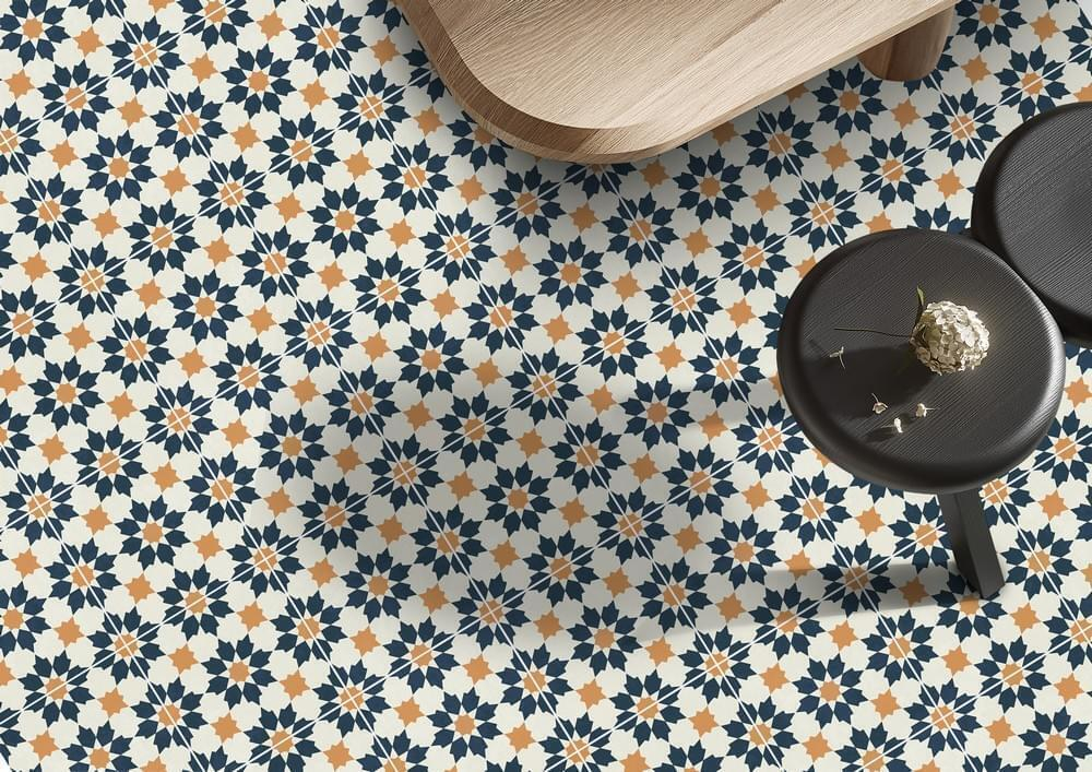Ennface Pattern Morocco Aqua 20x20