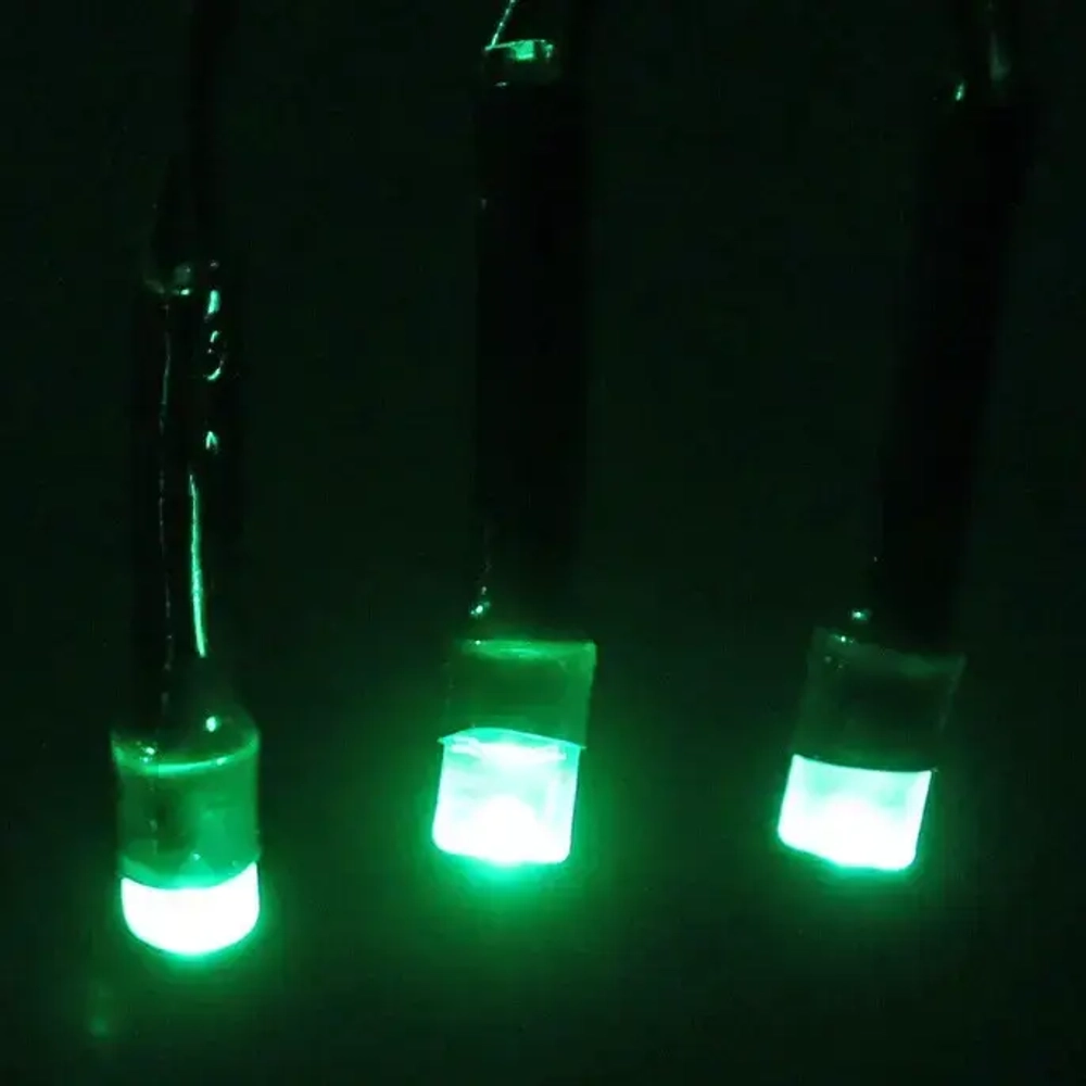 Гирлянда для дома 7,5м 80 ламп LED зелёный пров.,8 реж, IP-20, Зелёный