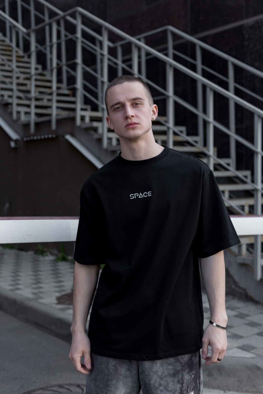 Футболка SPACE OverSize Черный Light