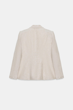 БЛЕЙЗЕР ИЗ СМЕСОВОГО ЛЬНА С ВЫТАЧКАМИ — ZARA