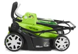 Газонокосилка аккумуляторная Greenworks Арт. 2501907UB, 40V, 35 см, c 1хАКБ 4 Ач и ЗУ — фото 2