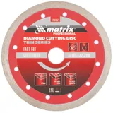 Диск алмазный, отрезной сплошной, 150 х 22.2 мм, тонкий, мокрая резка Matrix Professional — фото 1