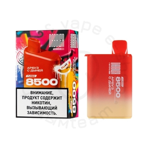 Одноразовая ЭС DABBLER TURBO 8500 с ароматом арбуза с дыней, 20мг/см3, 8,5 мл (М)