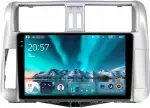 Магнитола для Toyota Land Cruiser Prado 150 2009-2013 (рамка серебро) - Teyes CC4 монитор 9.2" 2K QLED на Android 14, Быстрейшая, Snapdragon 680, DSP, CarPlay, 4G SIM-слот