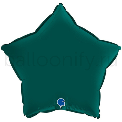 Фольгированная фигура, звезда, 18"/46СМ Сатин Emerald Green