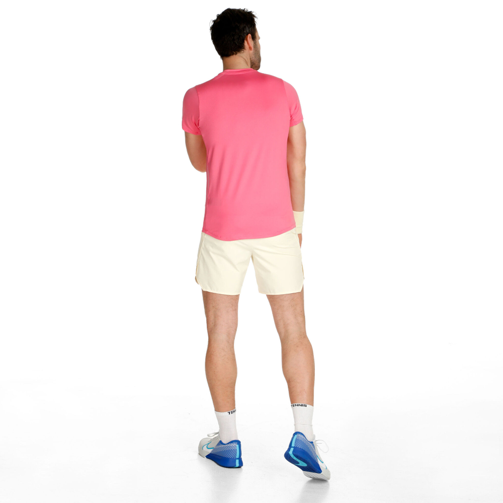 Мужское теннисное поло Nike Dri-Fit Advantage Dri Fit T-Shirt Men - Pink