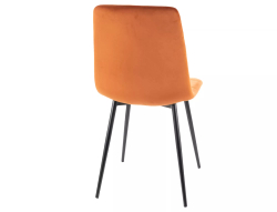Стул SIGNAL MILA Velvet Bluvel 4215 корица/черный
