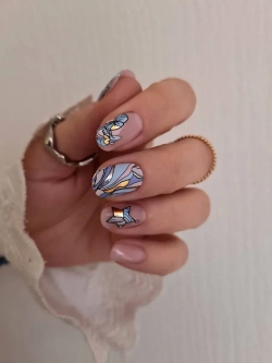 Lucky Rose Слайдеры наклейки для ногтей Foil 159