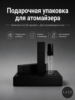 Коробка подарочная для атомайзера до 10 мл, упаковка для пробников духов и парфюмерии, 5 шт