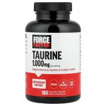 Force Factor, таурин, 180 растительных капсул (500 мг в 1 капсуле)