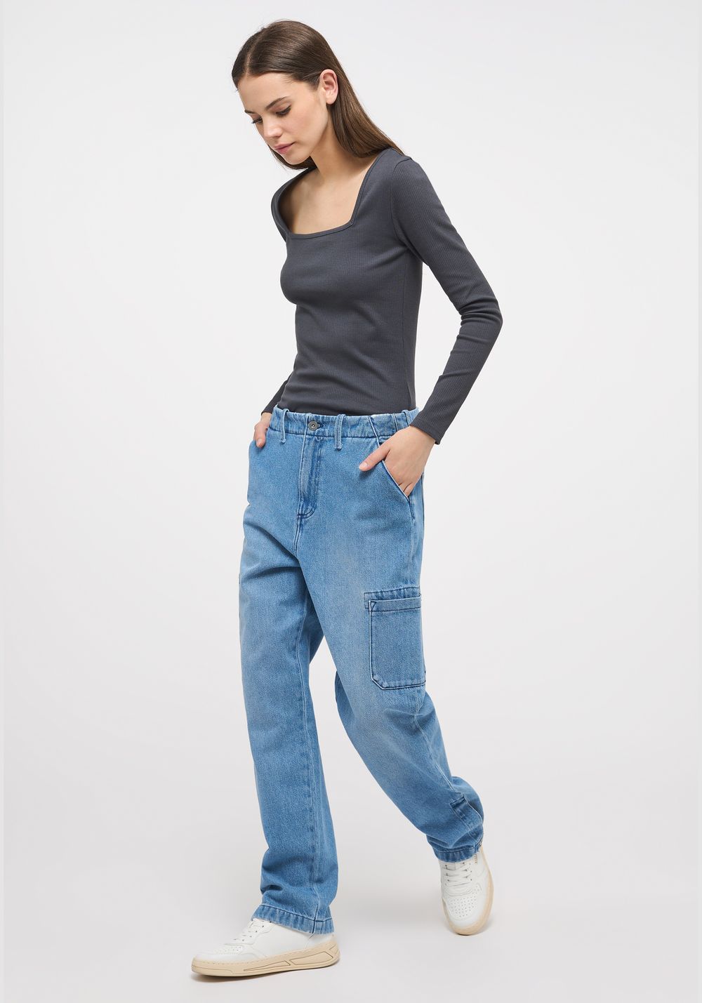 Джинсы Ava Loose Wide Cargo 1014294-5000-581