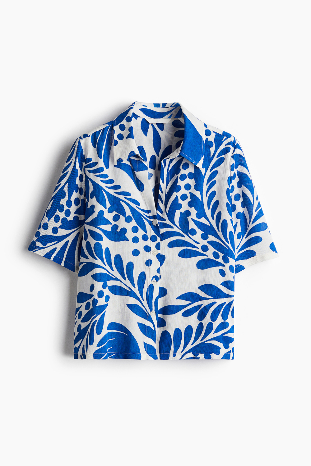 Рубашка из жатой вискозы - H&M
