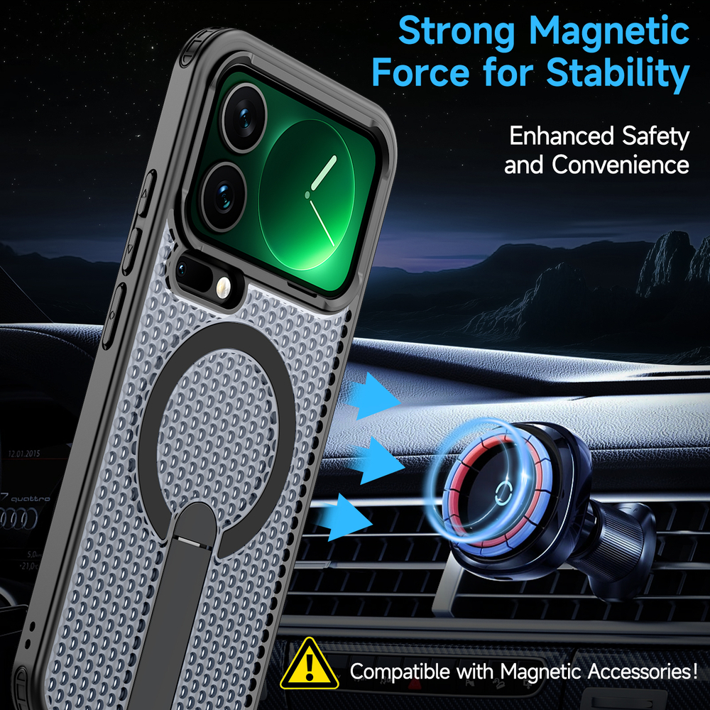 Прозрачный чехол Mesh Pro Magnetic Case для Xiaomi 17 Pro Max