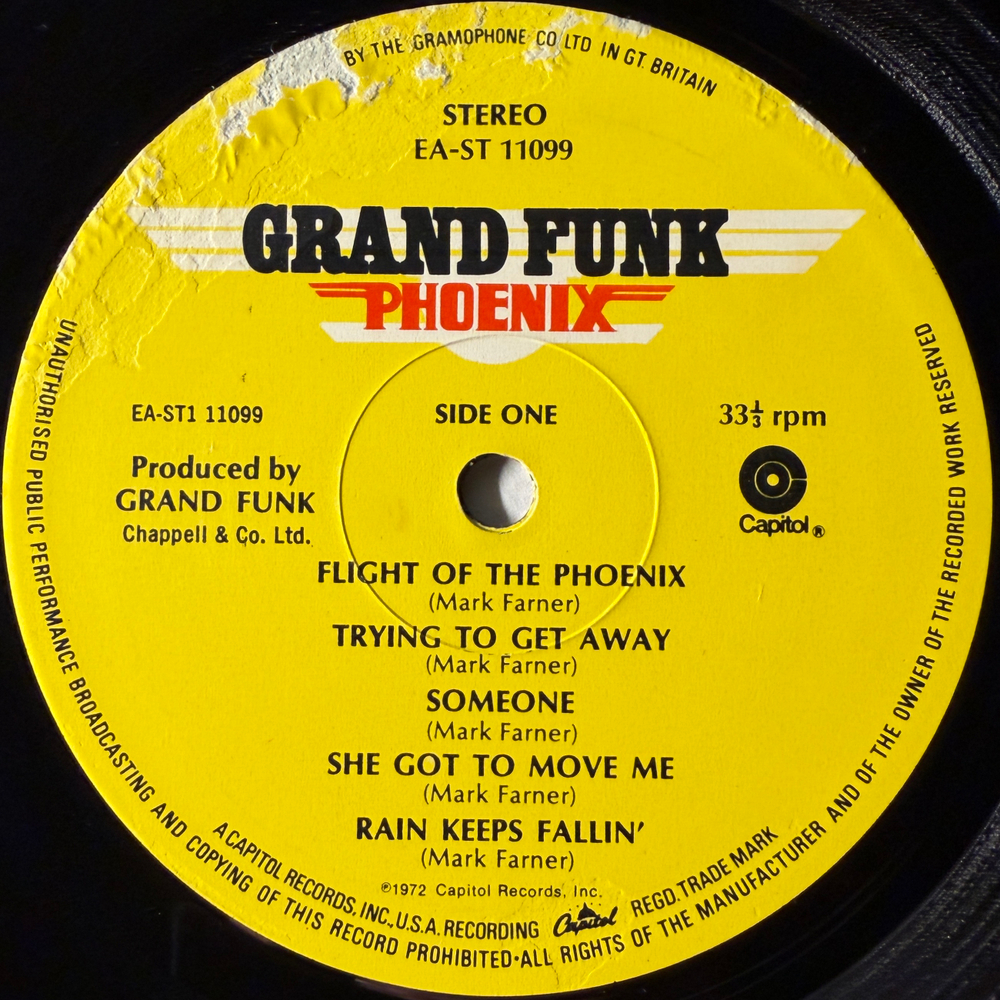 Grand Funk ‎– Phoenix (Англия 1972г.)