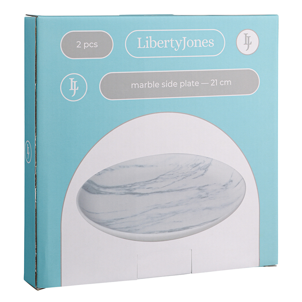 Набор тарелок marble, D21 см, 2 шт.