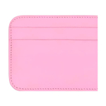 Balenciaga Solid Color Grain Cow Leather Card Holder Regular Women"s Pink