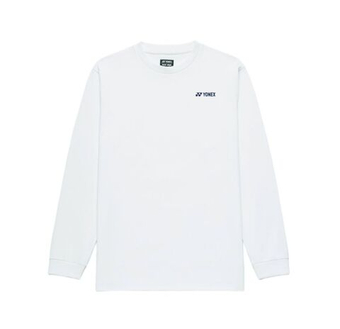 Мужская теннисная футболка с длинным рукавом Yonex Longsleeve - white