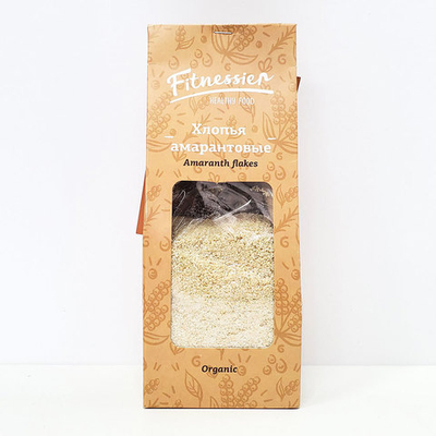 Хлопья амарантовые "Fitnessier Geo Goods", 185 г