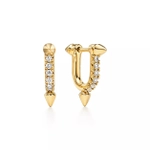 Серьги из жёлтого золота 18k с бриллиантами ,Tiffany 💎 Titan Pharrell Williams- В наличии