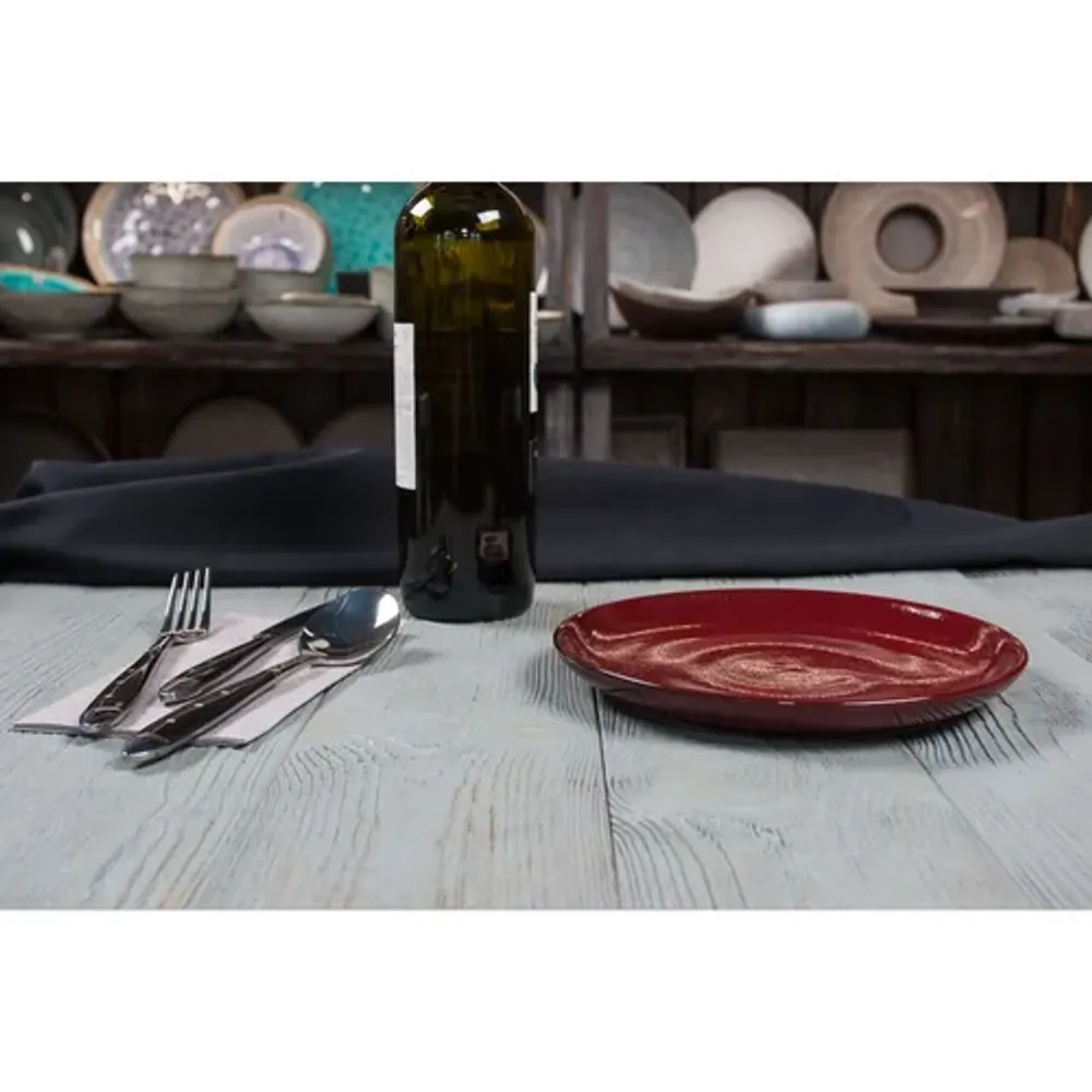 Тарелка d 20 см h2 см Evolution Dark Red P.L. Proff Cuisine [6]