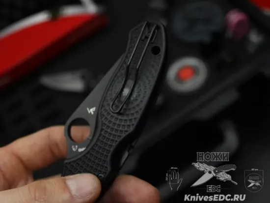 Нож складной Spyderco Lightweight Para 3 223PBBK c клинком из стали CTS-BD1, рукоять FRN
