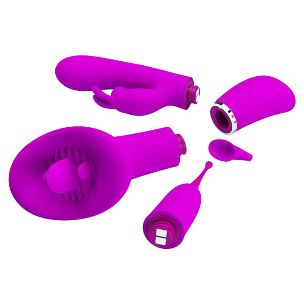 Лиловый вибронабор Pretty Love Thrill Kit BI-014877H