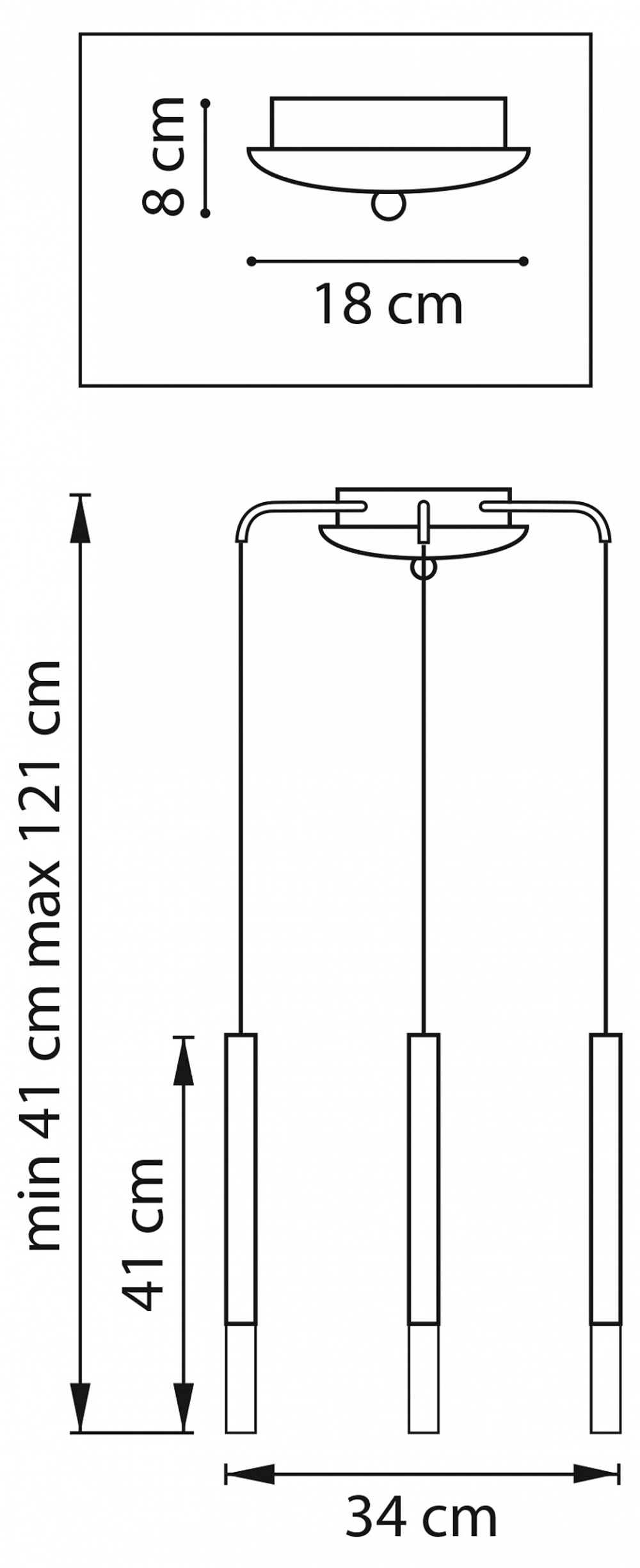 Подвесная люстра Lightstar Tubo L3T747147