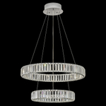Citilux Чезаре CL338261 LED Люстра хрустальная с пультом Хром