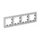 Рамка стеклянная на 4 поста Systeme Electric AtlasDesign Nature Алюминий ATN320304