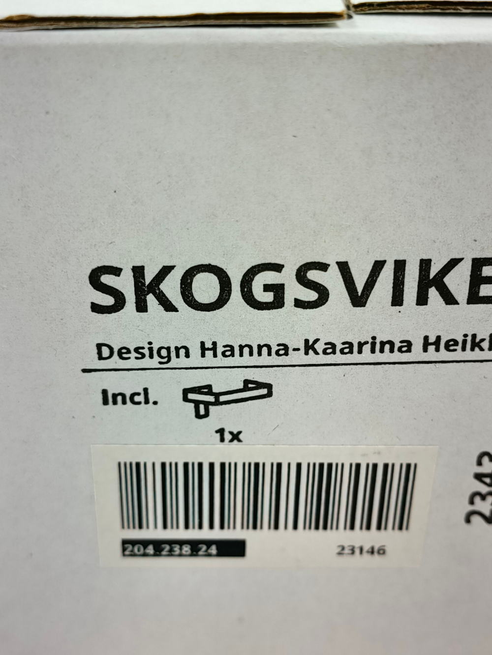 IKEA Держатель для туалетной бумаги SKOGSVIKEN, черный (из Финляндии)