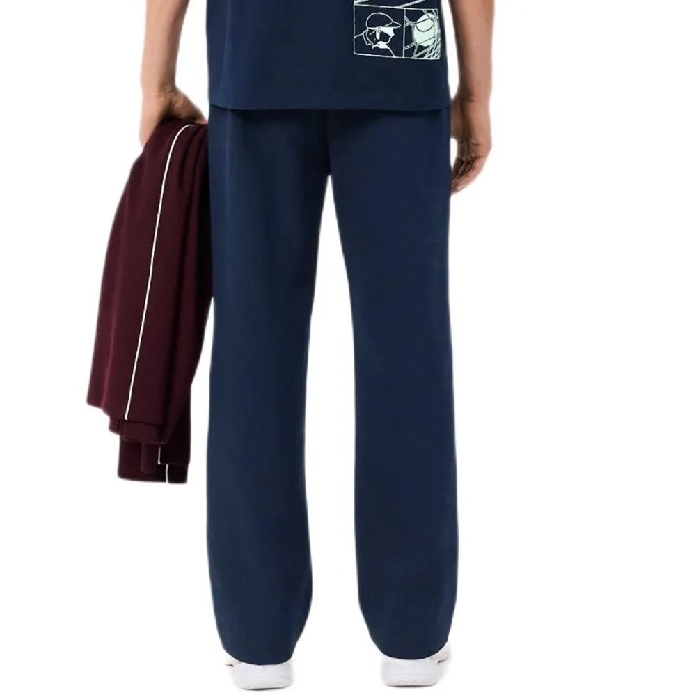 Мужские теннисные штаны Lacoste Tennis Heritage - navy blue/white