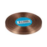 Лента атласная 1-сторонняя 6.0 мм / 33±2 метра, №528L(18-1019) коричневый, Gamma