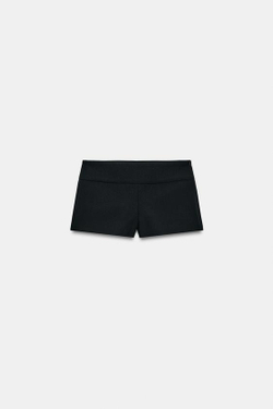ZARA ШОРТЫ МИНИ, ЧЕРНЫЙ