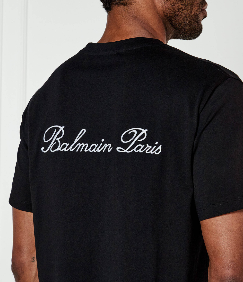 Футболка Balmain - черный(DH1EG010 BC68)