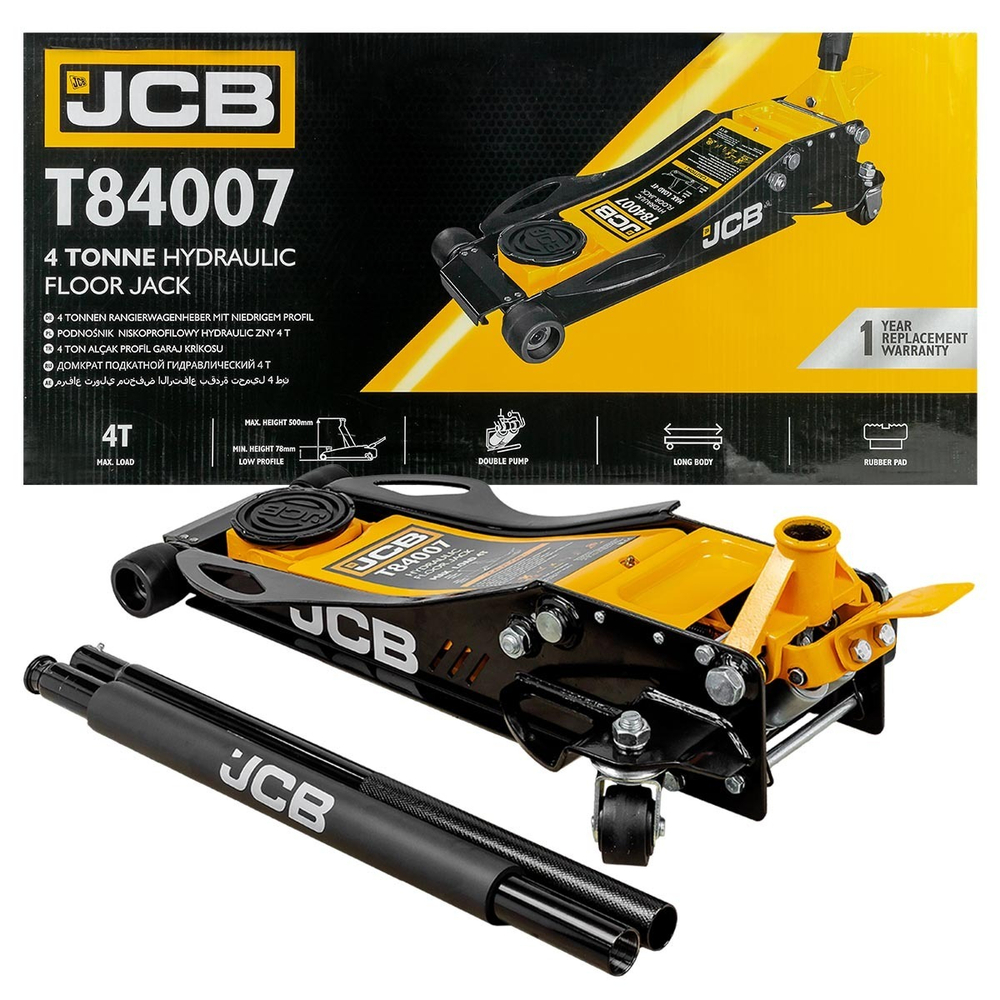 Домкрат подкатной гидравлический 4т JCB JCB-T84007