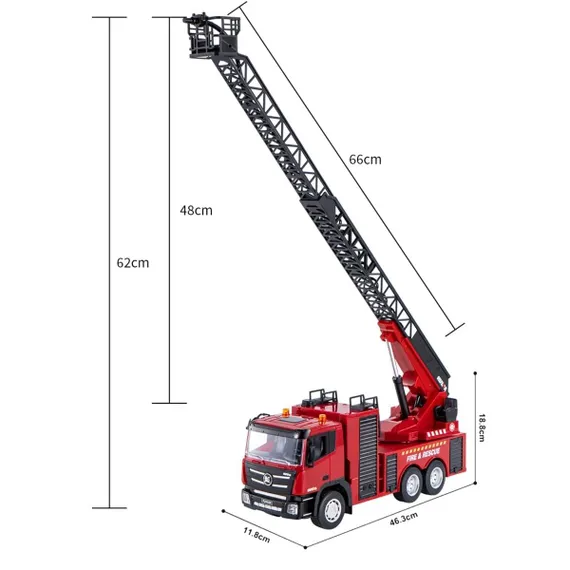 Радиоуправляемая пожарная машина HUI NA TOYS масштаб 1:18 2.4G - HN1361