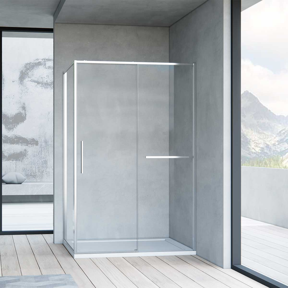 Душевой уголок Vincea Слим Софт (Slim Soft) VSR-1SS9015CL, 1500*900, хром, стекло прозрачное