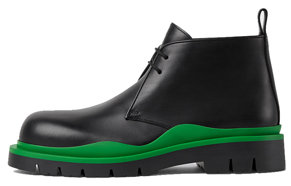 Bottega Veneta Tire Desert Boot Black Green