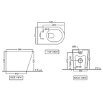 Подвесной унитаз OPS-WHT-15955P180UFSM