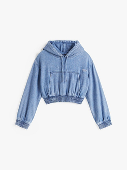 Толстовка женская TOMMY JEANS TJW DENIM CROPPED HO