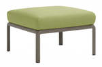Пуф пластиковый с подушкой Nardi Komodo Pouf, тортора, авокадо
