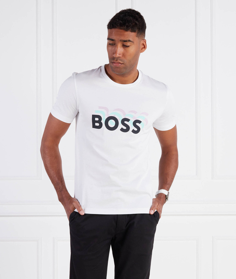 Футболка Tessler 187 BOSS BLACK - белый(50489581)