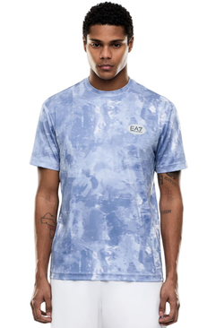 Теннисная футболка EA7 Tennis Pro In Ventus7 - fancy light blue