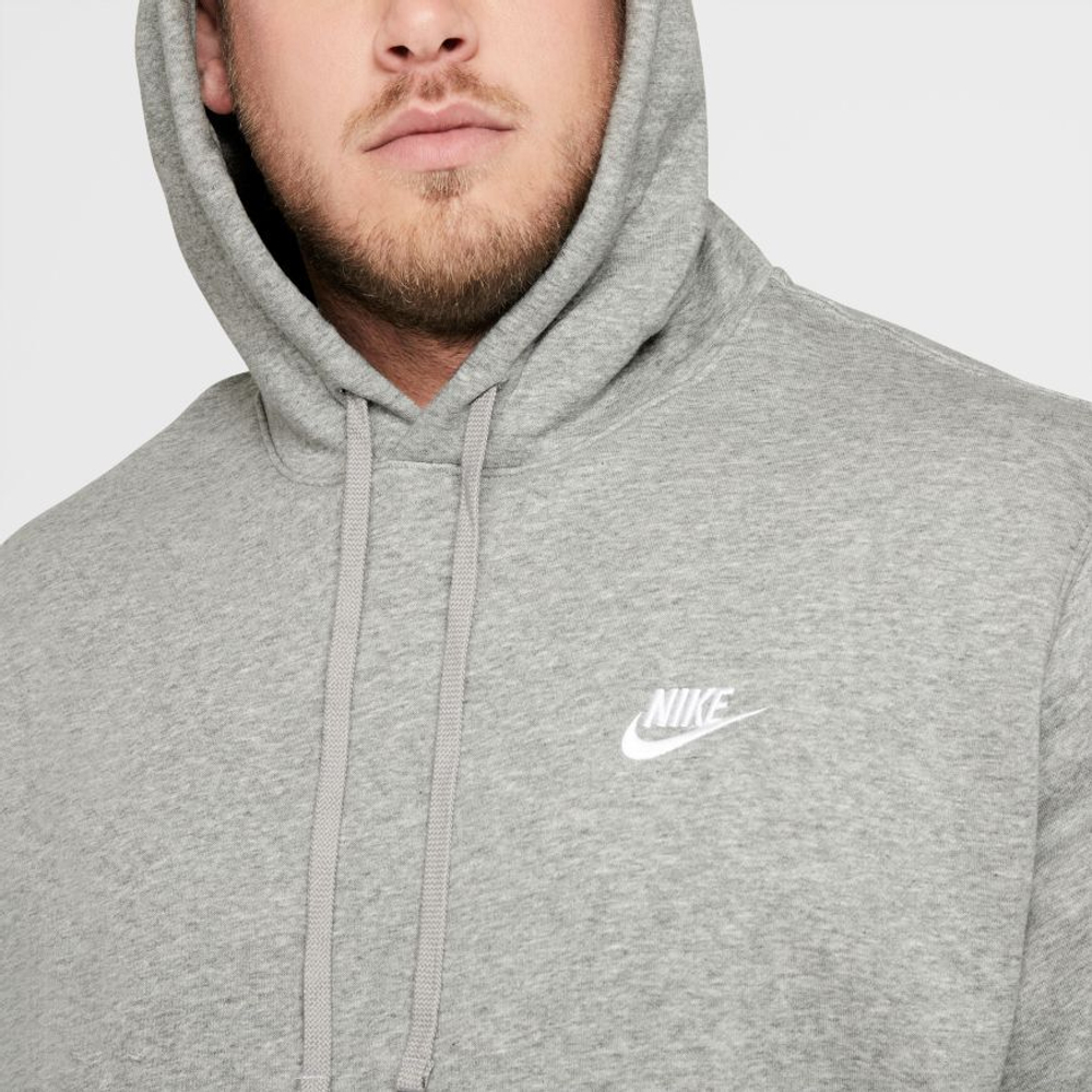 Мужская теннисная кофта Nike Sportswear Club Hoodie PO BB - серый