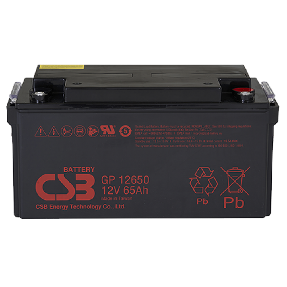 Аккумулятор CSB GPL12650 | 65 Ач | 12В AGM