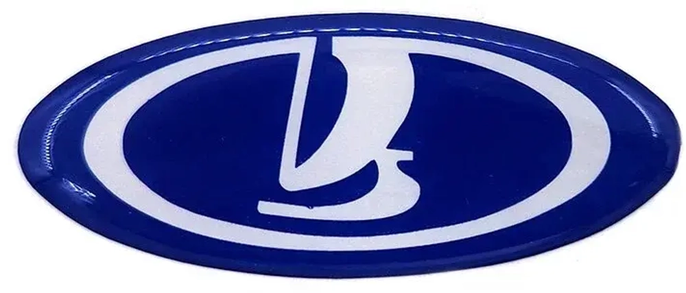 Знак руля ВАЗ 1118 Калина черный, синий
