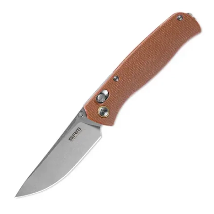 Нож складной SRM 255L-MN Medal Stonewash (10Cr15CoMoV, Micarta)